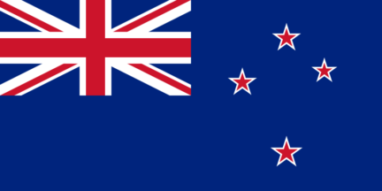 Aktuelle Flagge Neuseelands